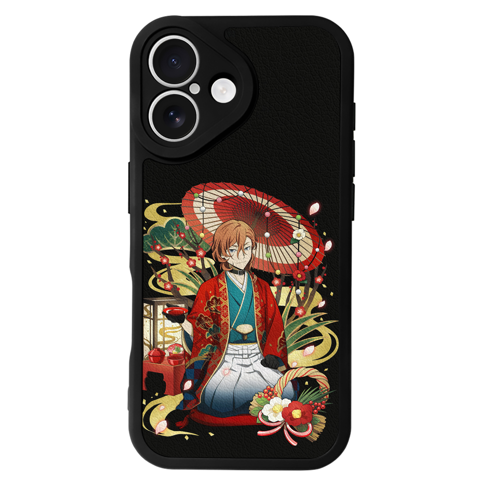 （画像用） 文豪ストレイドッグス Bungo Stray Dogs 【iPhone 16シリーズ対応】シリコンスマホケース（レザー調） 材質：シリコン
